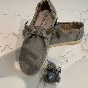 Grey womens Hey Dude shoes
